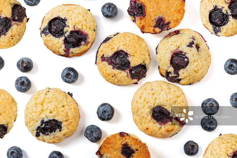 爆浆蓝莓曲奇饼图片素材