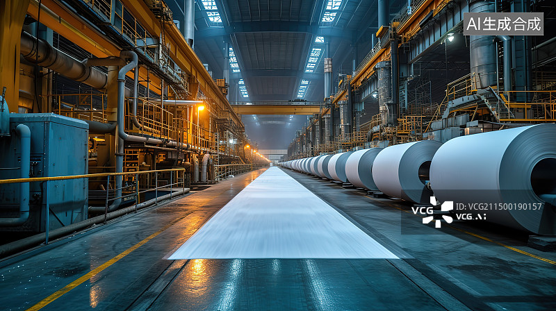 【AI数字艺术】工厂车间图片素材