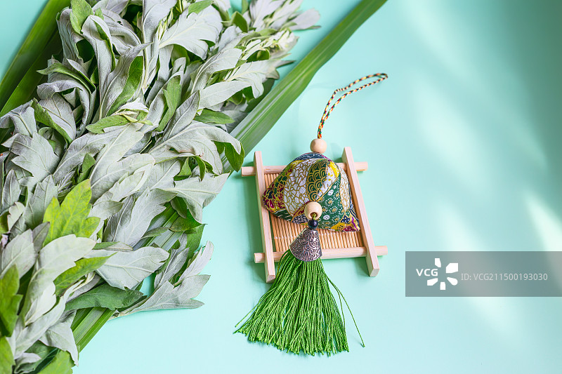 端午艾草香包图片素材