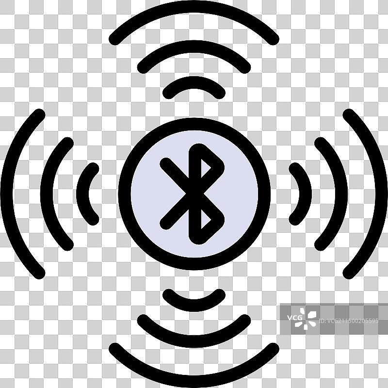 蓝牙彩色图标智能手机图片素材