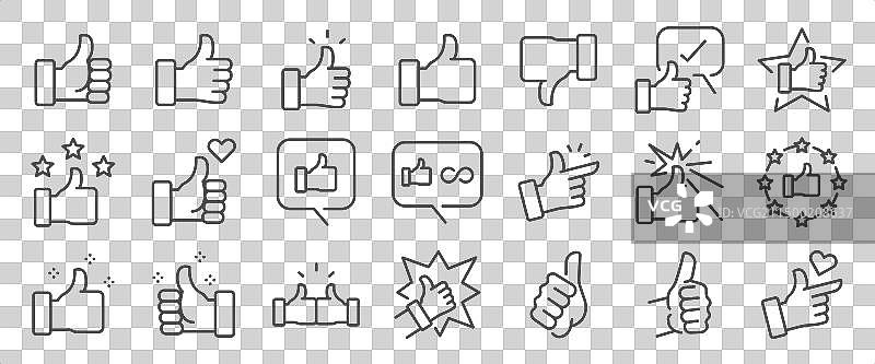 点赞图标合集图片素材