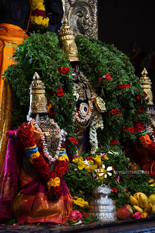 新加坡斯里尼瓦沙柏鲁马庙 Sri Srinivasa Perumal Temple图片素材