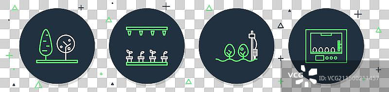 自动灌溉洒水喷头图片素材