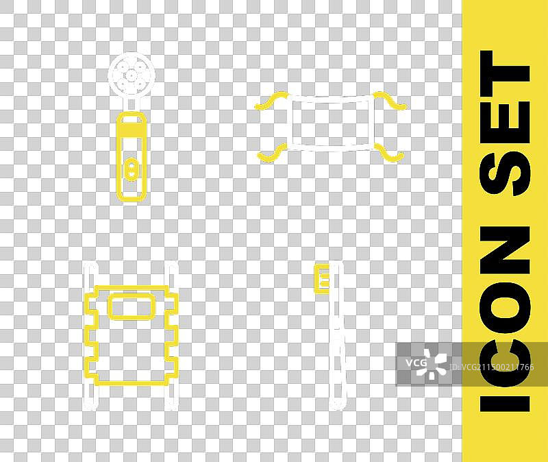 医用防护口罩与牙刷组合图片素材