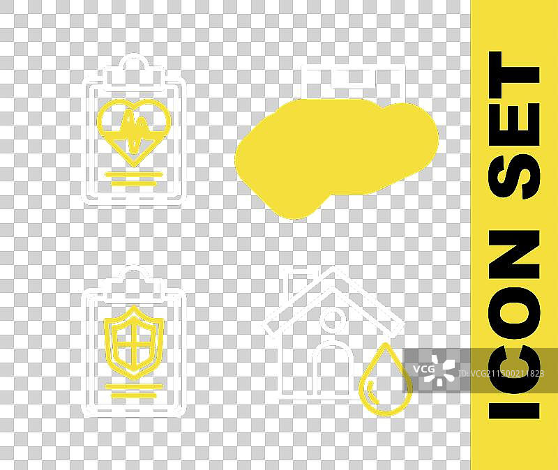 房屋洪水保险单据图片素材