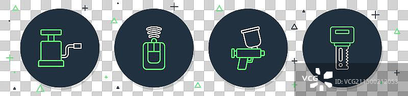 带遥控喷漆枪汽车钥匙图片素材