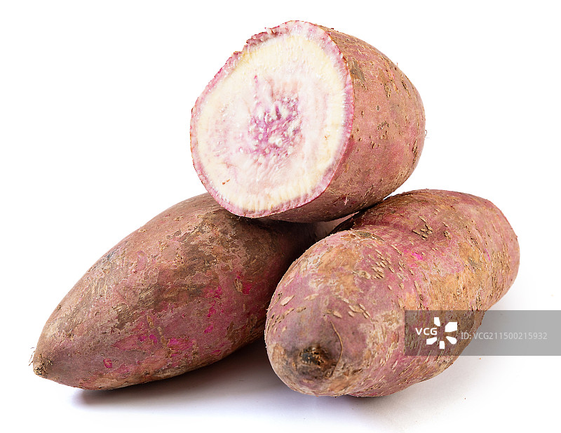生的冰淇淋红薯 花心红薯 番薯 地瓜 红苕 甘薯图片素材