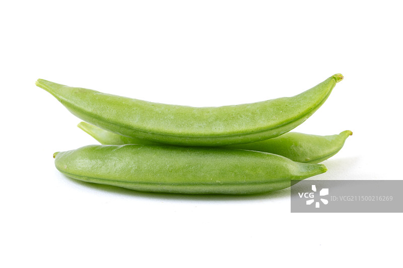 甜豆角绿色蔬菜白底图图片素材
