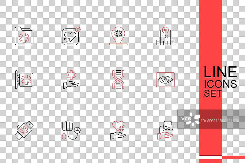 献血：带十字压力的爱心图片素材