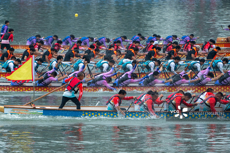 端午重庆合川龙舟比赛图片素材
