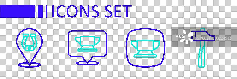 锤子铁匠砧工具合集图片素材
