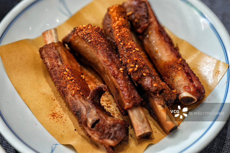 淄博 博山菜香酥排骨图片素材