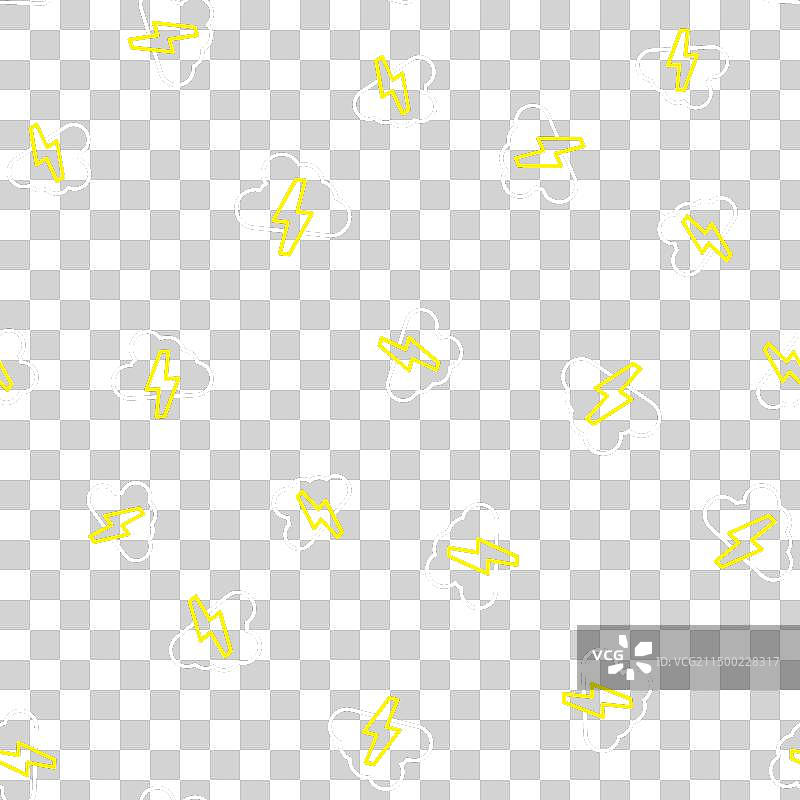 红色背景上的风暴线条图标无缝图案图片素材