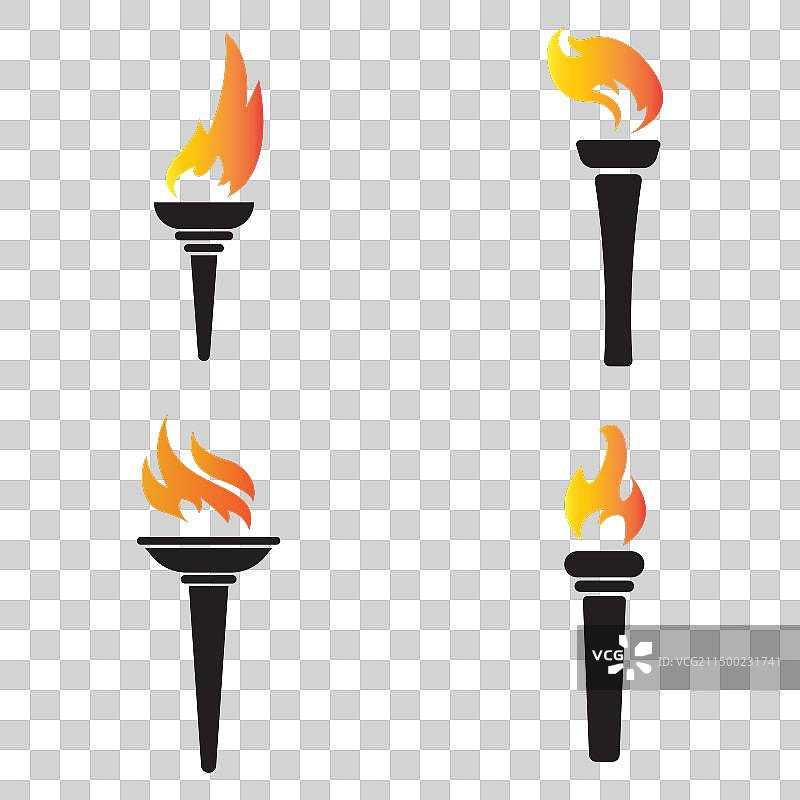 火炬图标图片素材