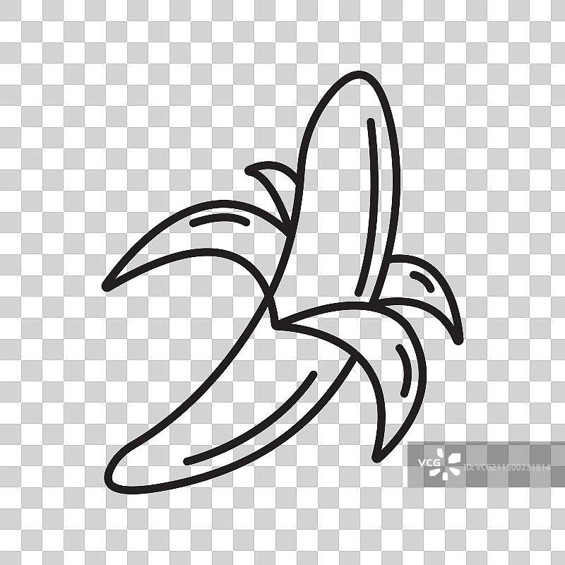 香蕉图标图片素材