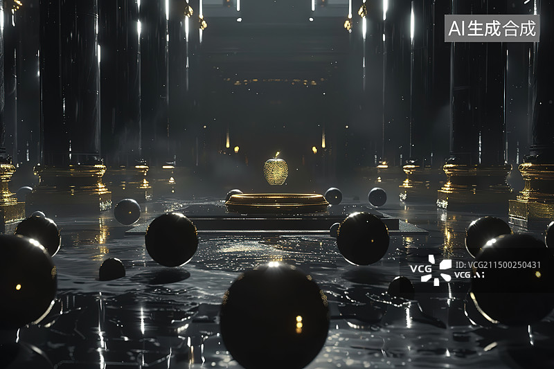 【AI数字艺术】照明设备的低角度视图图片素材