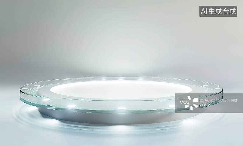 【AI数字艺术】灰色背景下的空碗特写镜头图片素材
