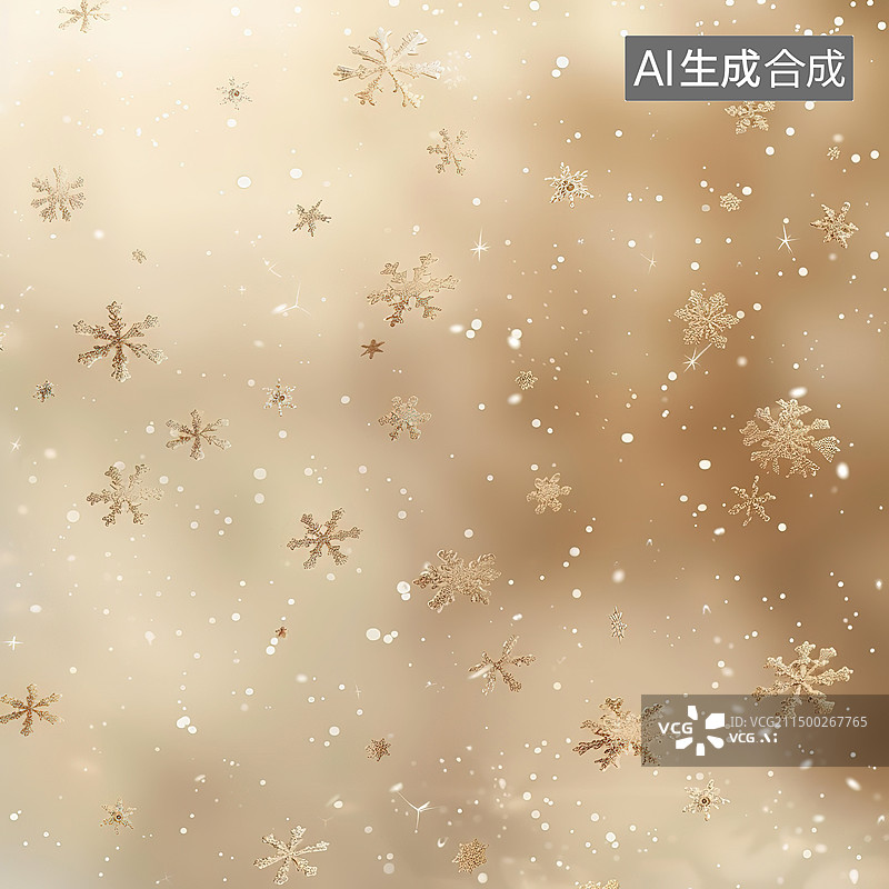 【AI数字艺术】白色背景下的雪花特写镜头图片素材