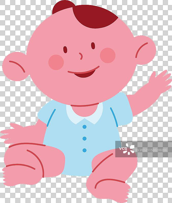 男宝宝派对卡通图片素材