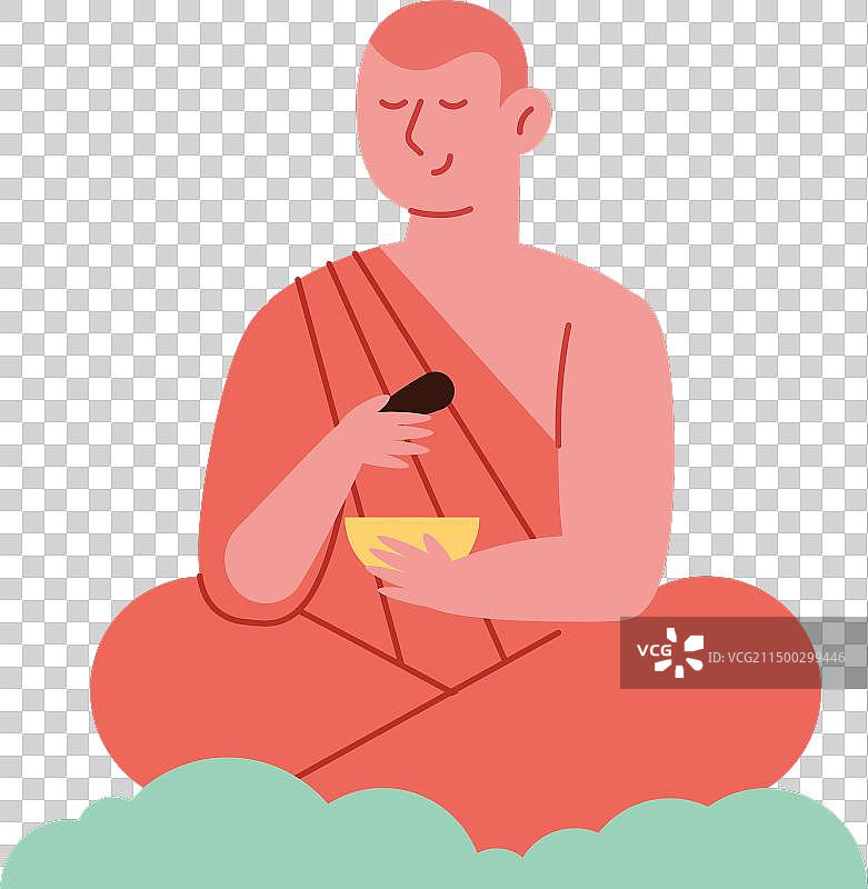 卫塞节僧侣角色图片素材