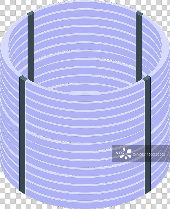 钢丝圈图标2.5D柔性设计图片素材