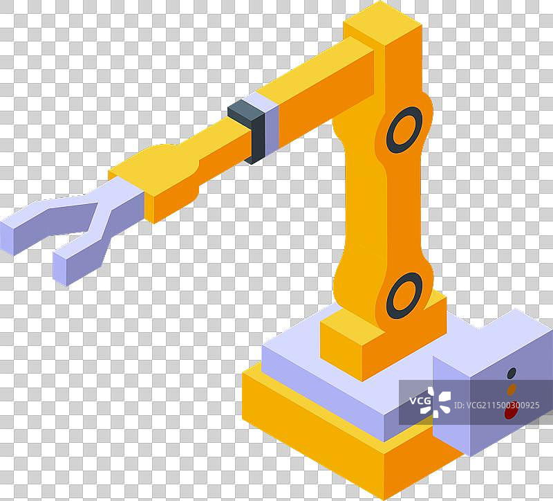 钢厂机器人手臂图标等距图图片素材