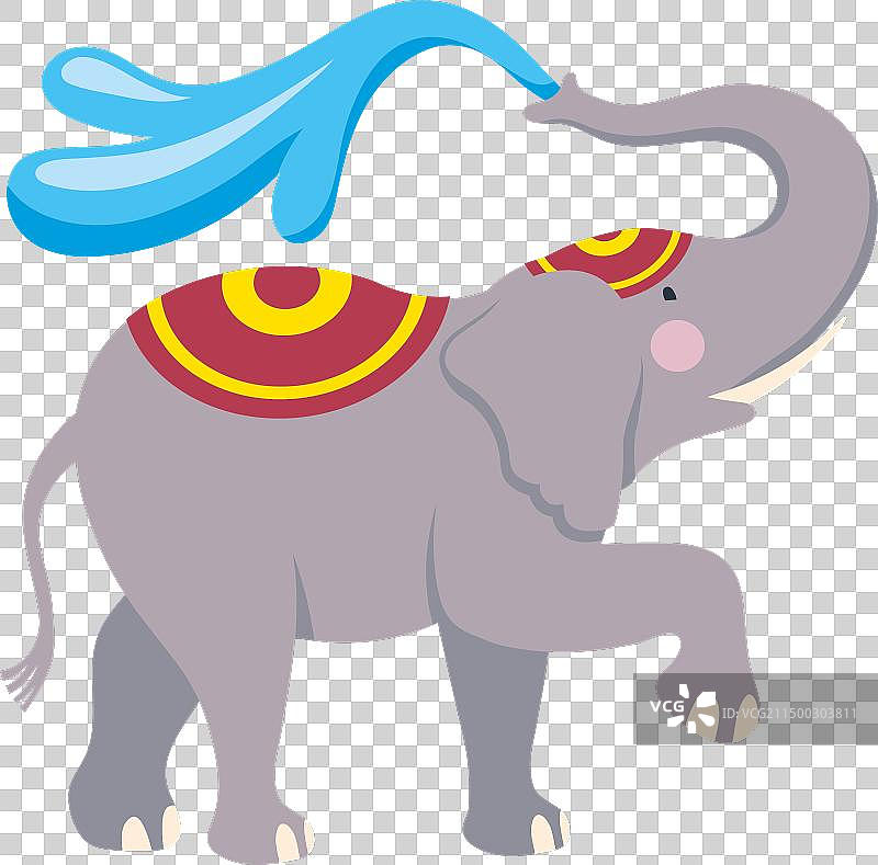 泼水节大象图片素材