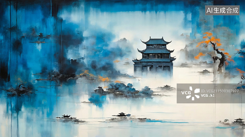 【AI数字艺术】国风绘画图片素材