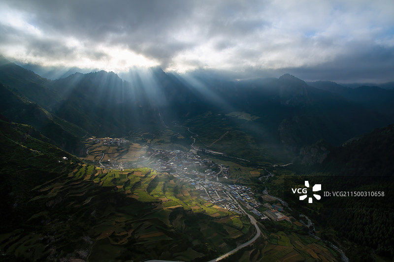 扎尕那之晨图片素材