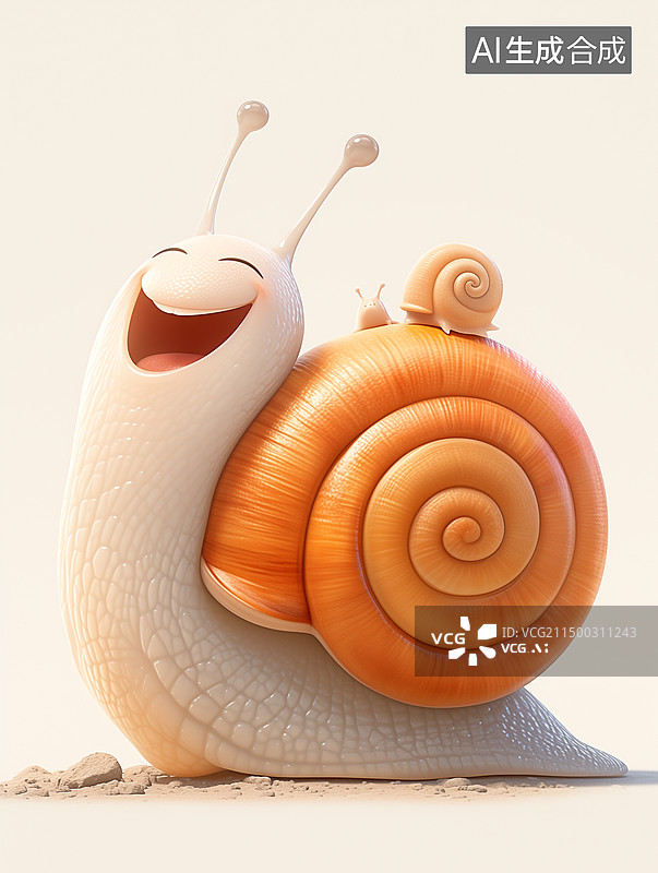 【AI数字艺术】蜗牛海报图片素材