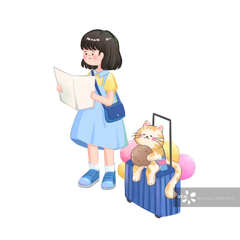 夏日兔子站图片素材