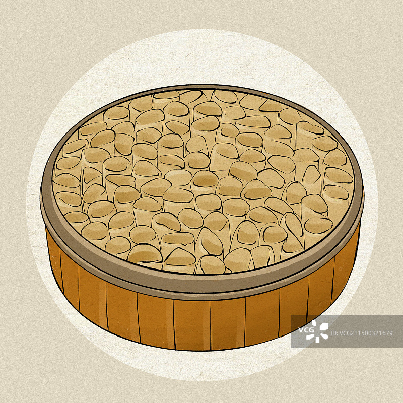 河北宣化油面窝窝土特产美食插画图片素材