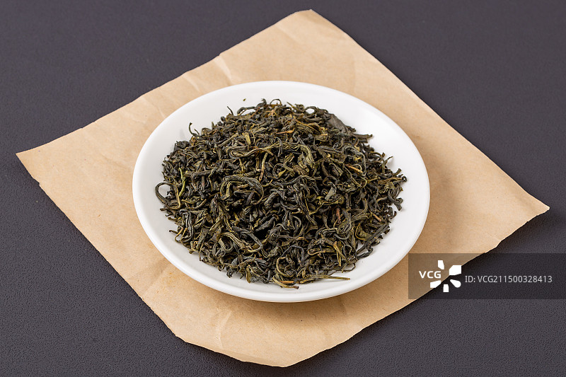 绿茶干茶叶图片素材