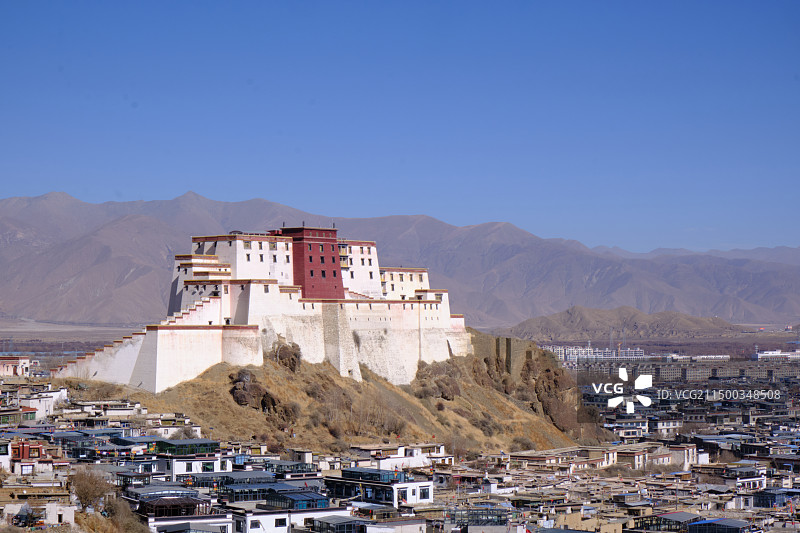 日喀则宗山古堡图片素材