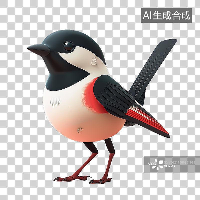 【AI数字艺术】卡通三维动物 鸟类图片素材