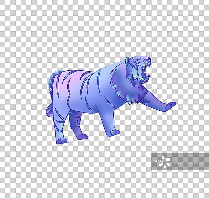 老虎插画图片素材