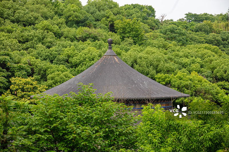 杭州东方文化园天宫屋顶图片素材