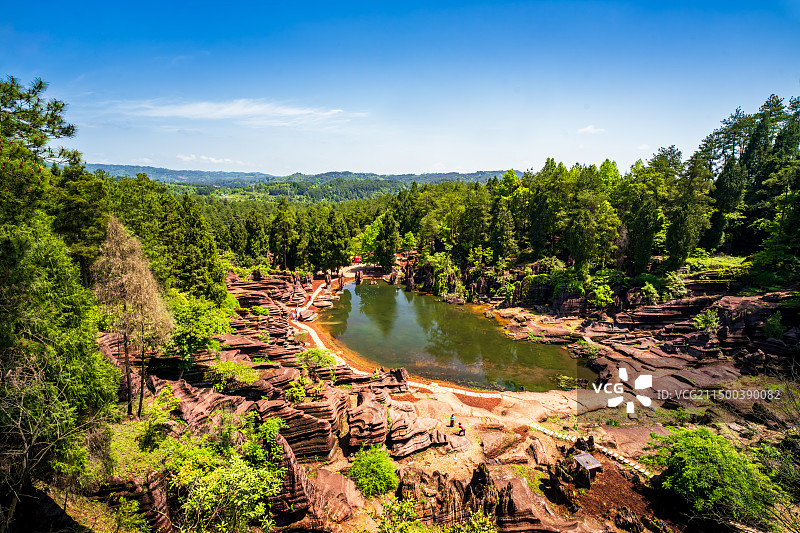 天池——湖南红石林国家地质公园（8）图片素材