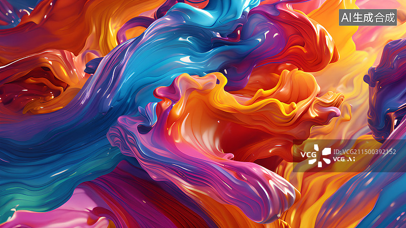 【AI数字艺术】绚烂多彩的抽象背景图片素材
