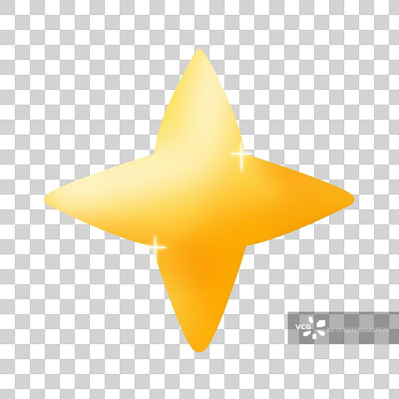 四角星插画元素图片素材