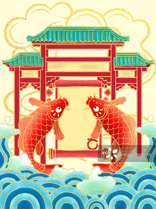 鱼跃龙门 金榜题名图片素材