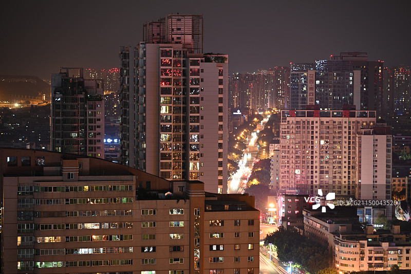 绵阳夜景涪江夜景图片素材