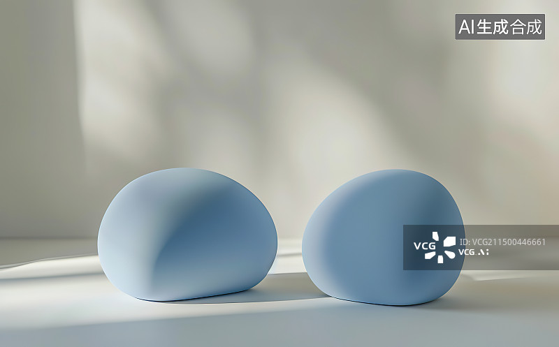 【AI数字艺术】白色背景下桌子上鸡蛋的特写镜头图片素材