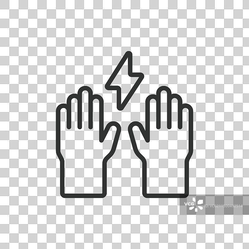 线条设计的防护手套图片素材