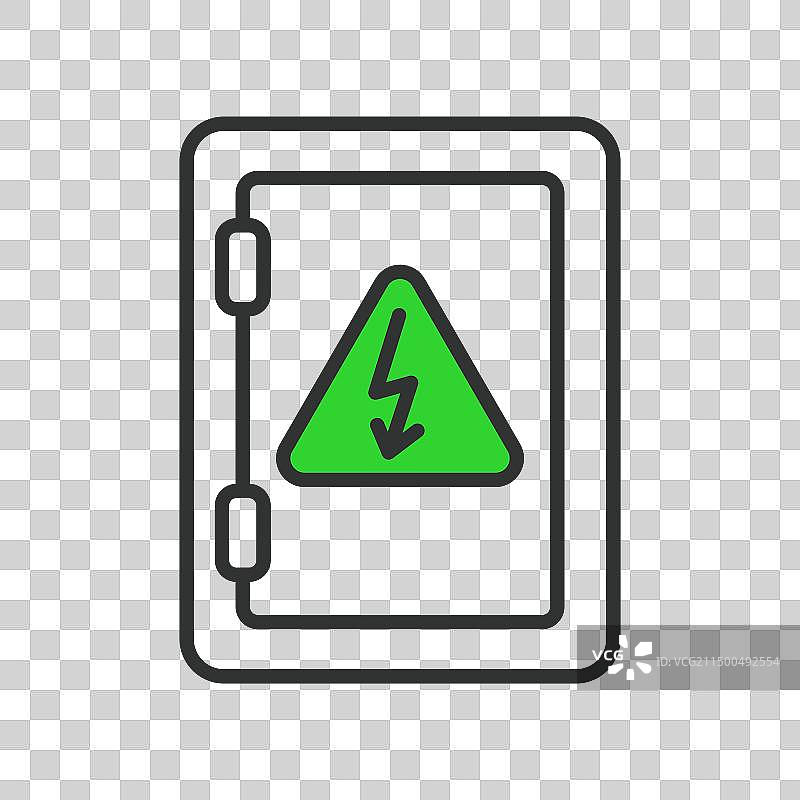 在线设计的绿色保险丝盒图片素材