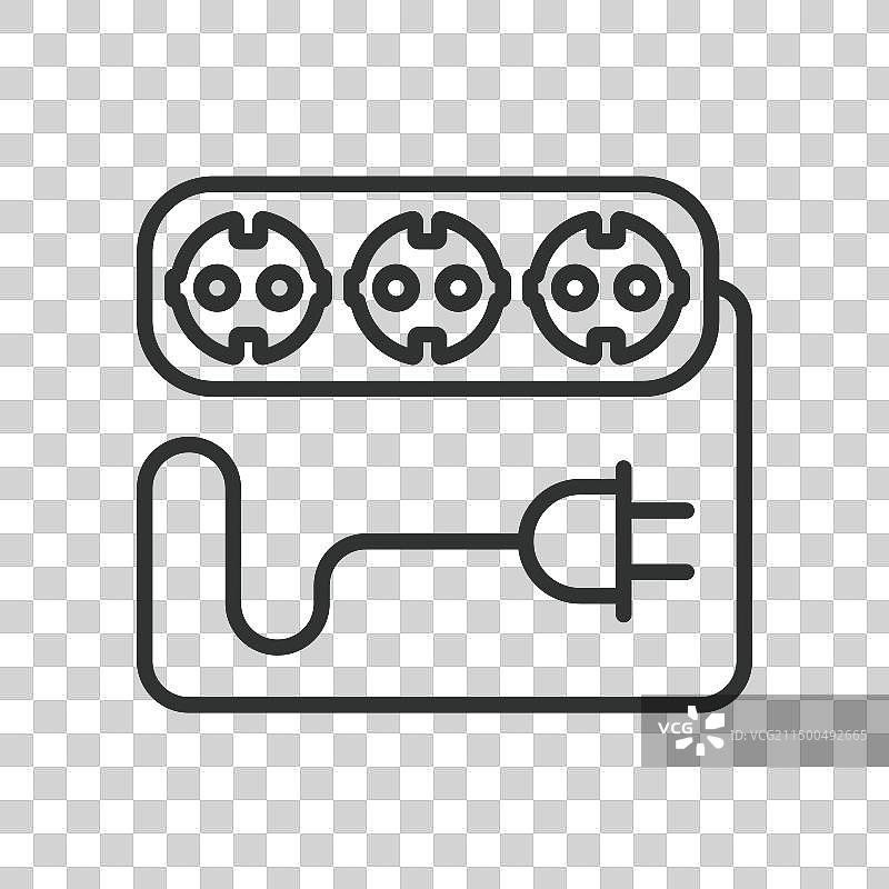 一排多孔插座设计图片素材