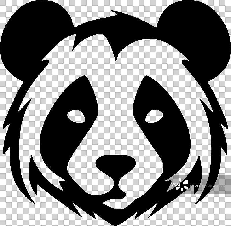 高品质熊猫Logo，T恤理想选择图片素材