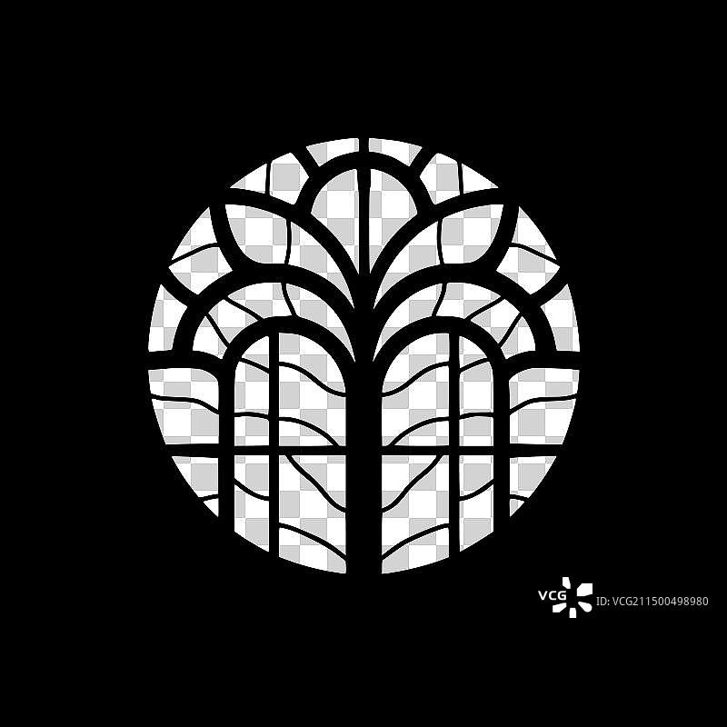 彩色玻璃高质量标志图片素材