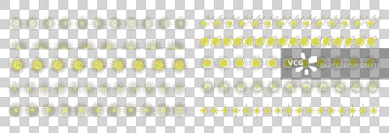 宇宙元素边框集合明亮图片素材
