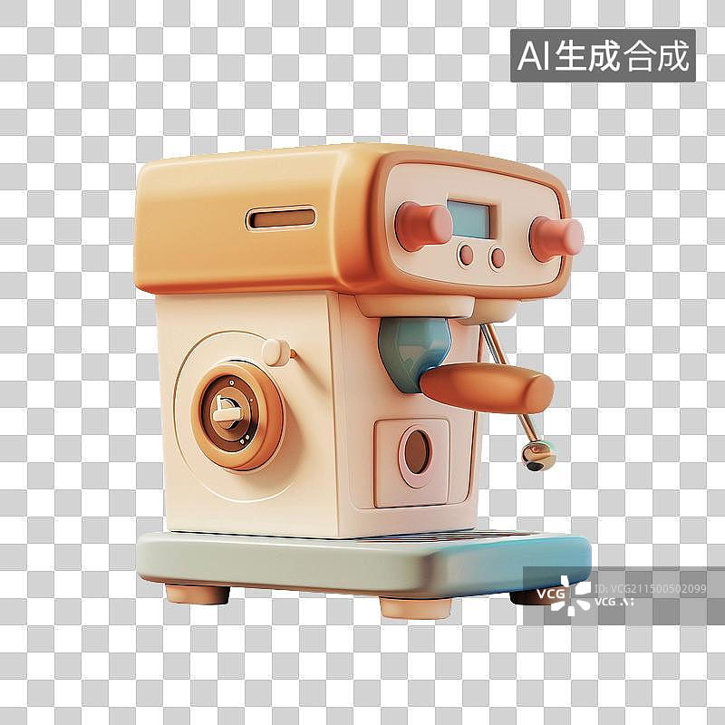 【AI数字艺术】可爱卡通饮料机图片素材